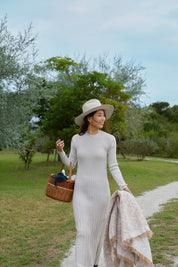 【12/6以降順次お届け】RIBBED KNIT DRESS