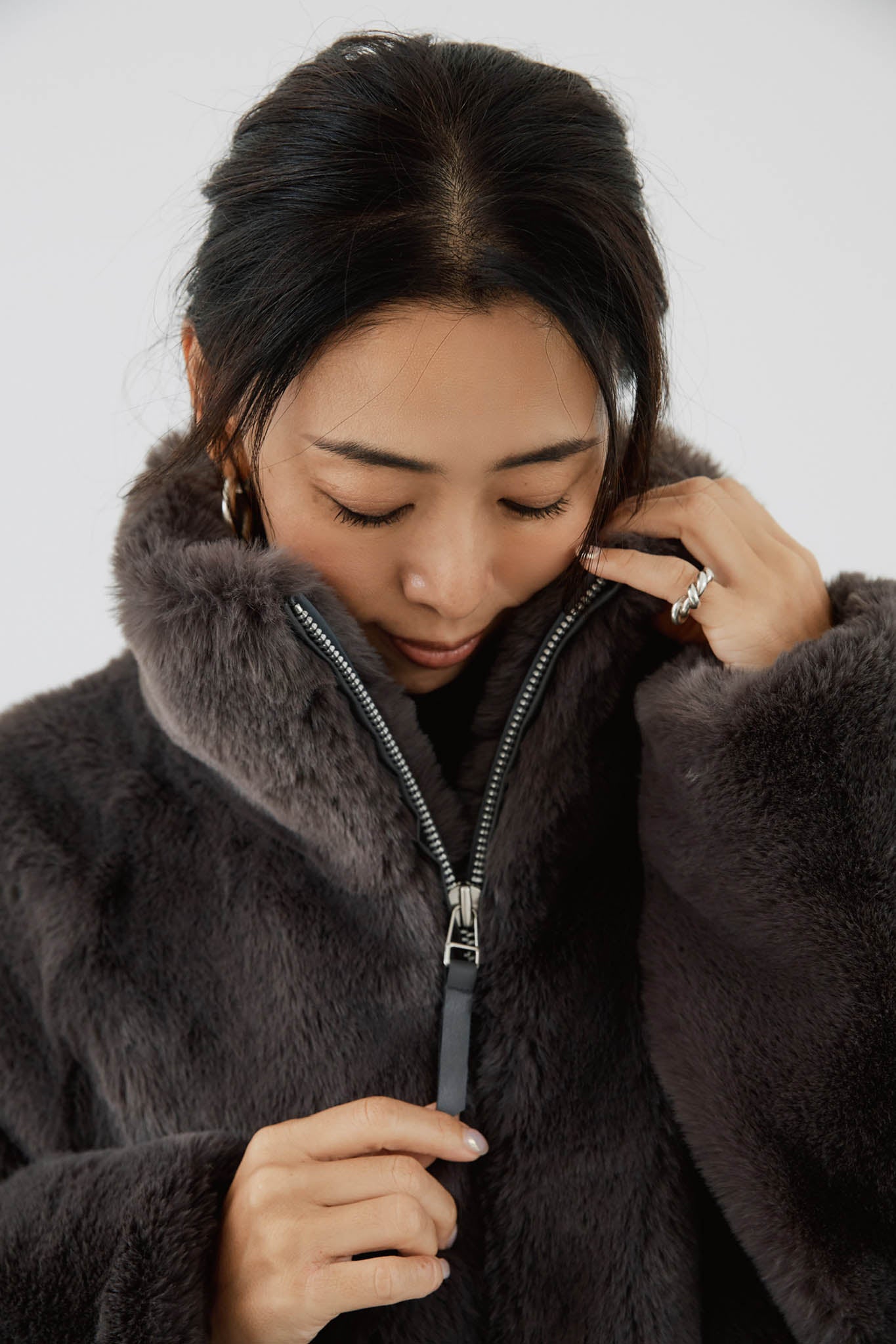 【10月末お届け】ECO FUR JACKET