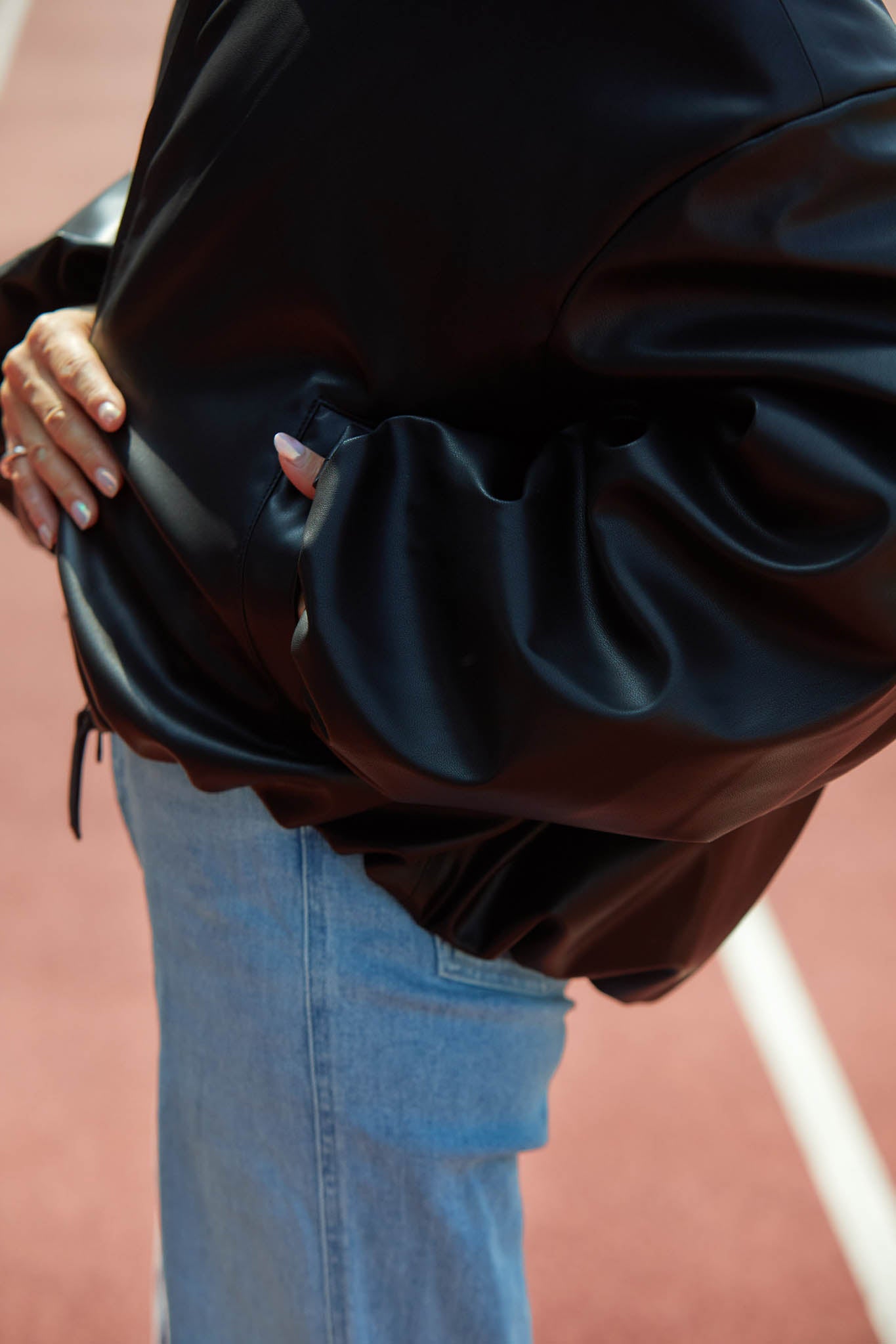 【11月中旬お届け】ECO LEATHER JACKET