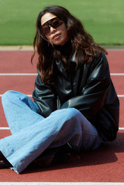 【11月中旬お届け】ECO LEATHER JACKET