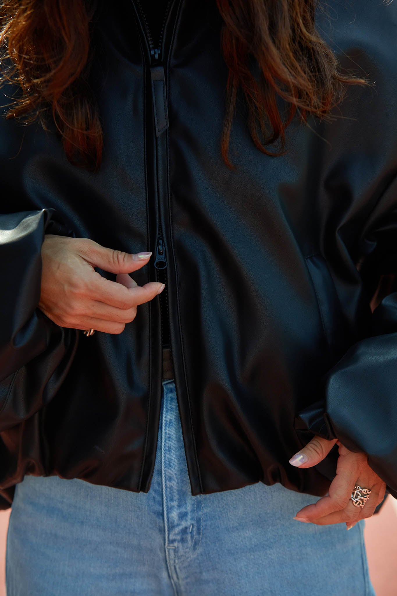 【11月中旬お届け】ECO LEATHER JACKET