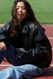 【11月中旬お届け】ECO LEATHER JACKET