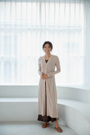 【5月1日以降お届け】SHEER COTTON LONG CARDIGAN