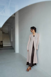 【5月1日以降お届け】SHEER COTTON LONG CARDIGAN