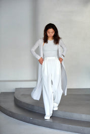 【5月1日以降お届け】SHEER COTTON LONG CARDIGAN