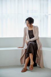 【5月1日以降お届け】SHEER COTTON LONG CARDIGAN