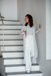 【5月1日以降お届け】SHEER COTTON LONG CARDIGAN