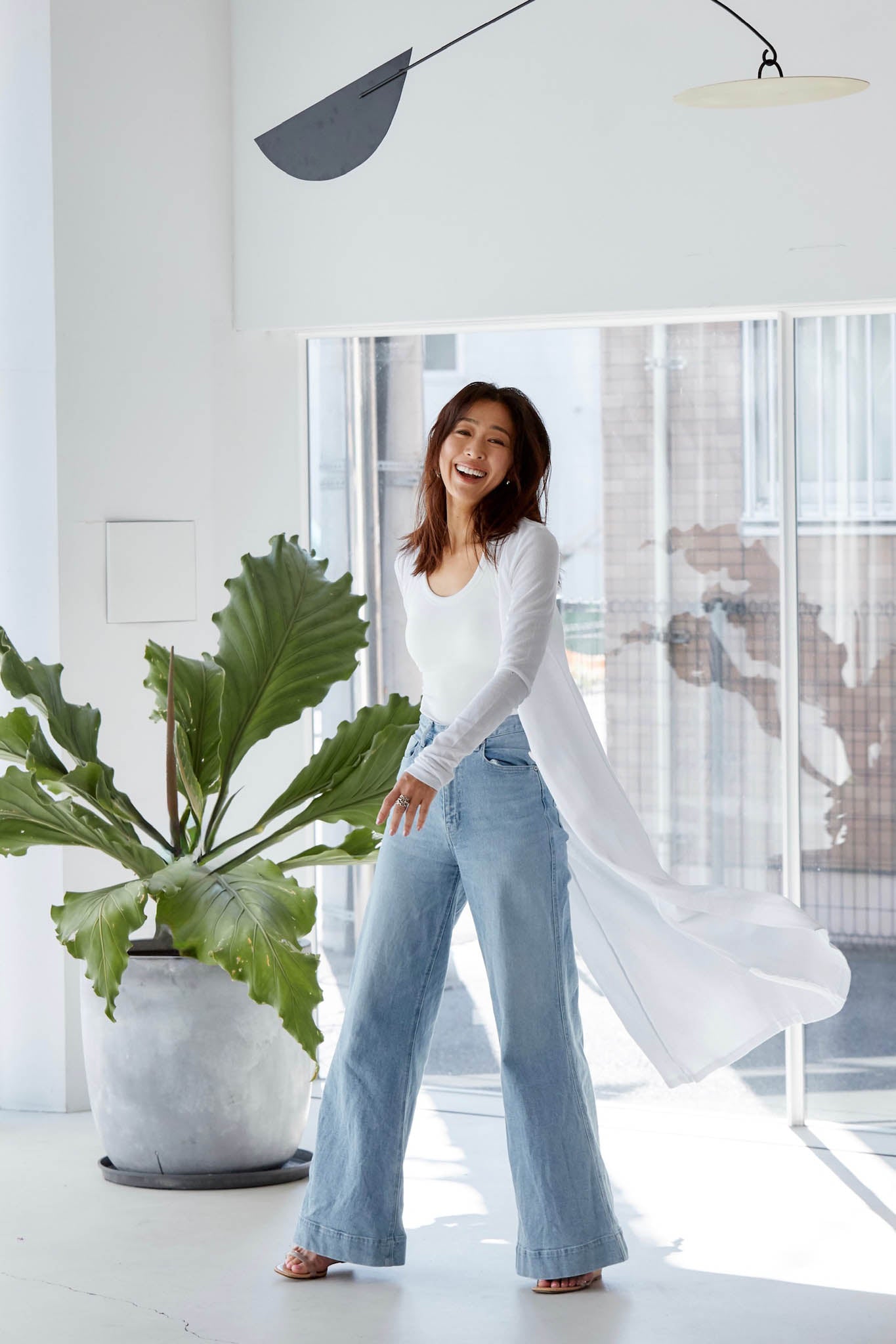 【5月1日以降お届け】SHEER COTTON LONG CARDIGAN