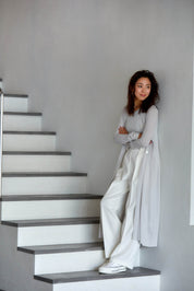 【5月1日以降お届け】SHEER COTTON LONG CARDIGAN