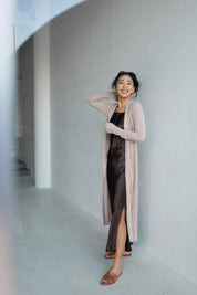 【5月1日以降お届け】SHEER COTTON LONG CARDIGAN