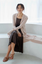 【5月1日以降お届け】SHEER COTTON LONG CARDIGAN