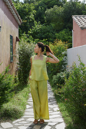 【お得な限定セット】RELAXY LINEN TOP＆PANTS SET UP