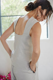 RELAXY LINEN TOP
