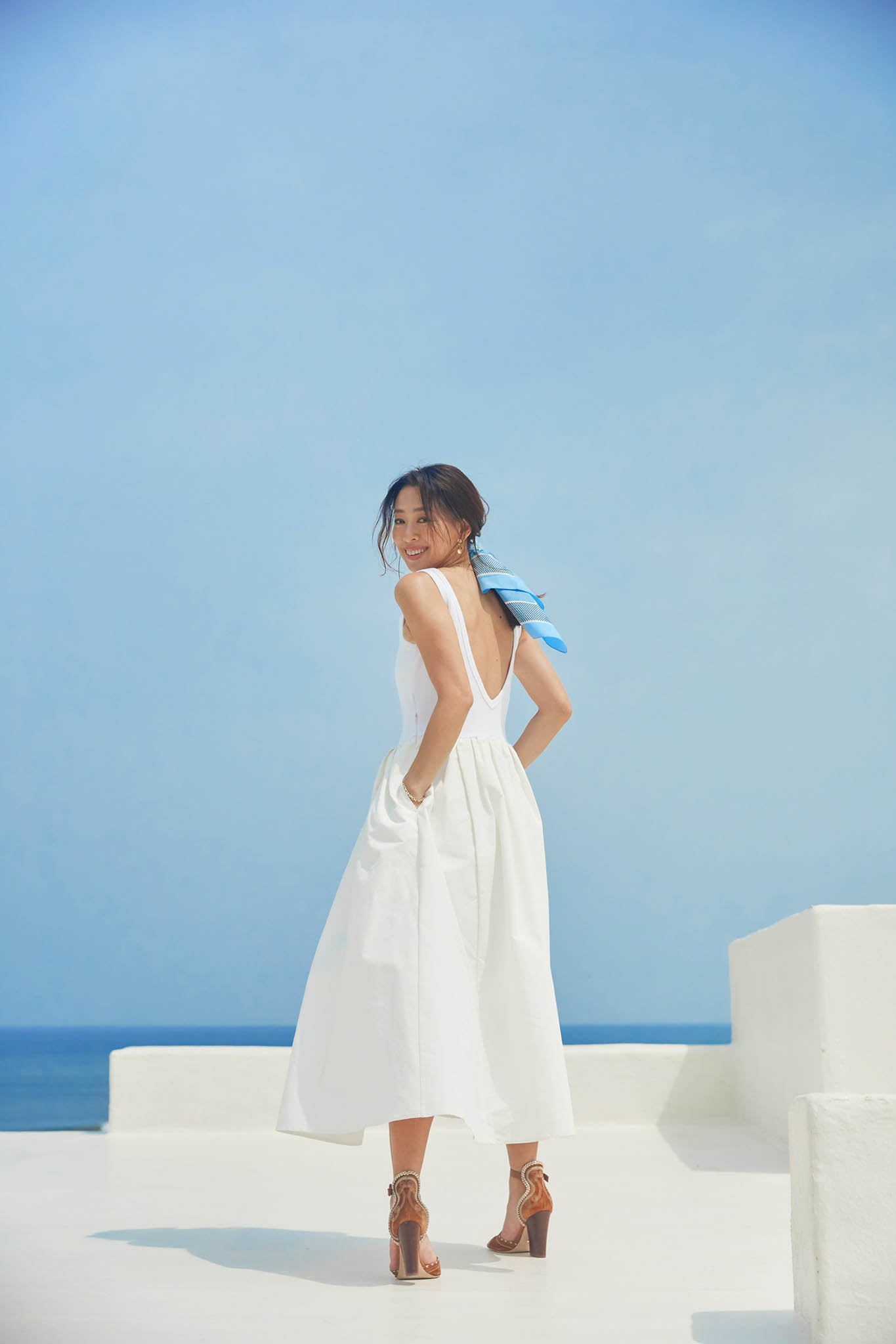 撥水DOCKING SUMMER DRESS