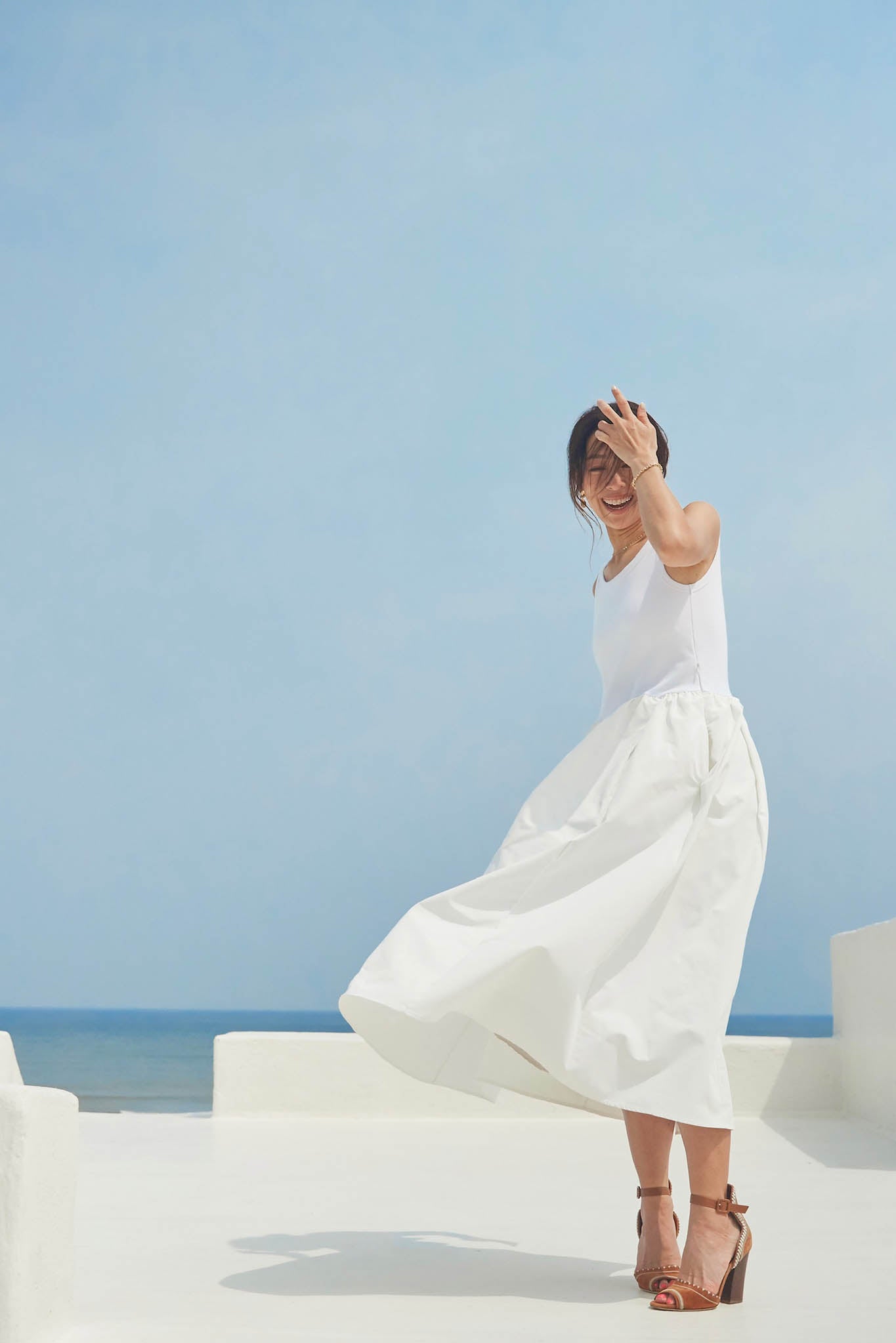 撥水DOCKING SUMMER DRESS