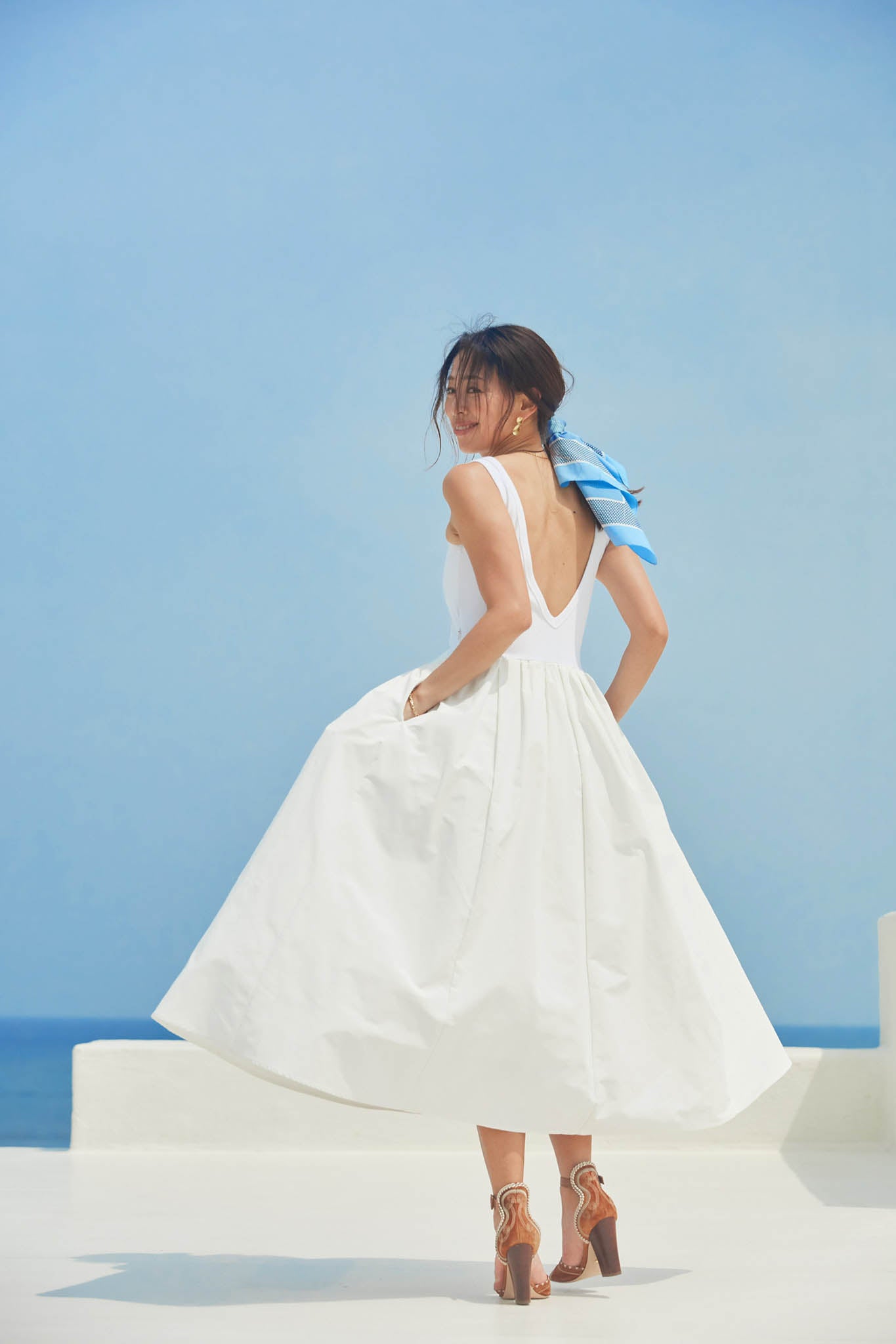 撥水DOCKING SUMMER DRESS