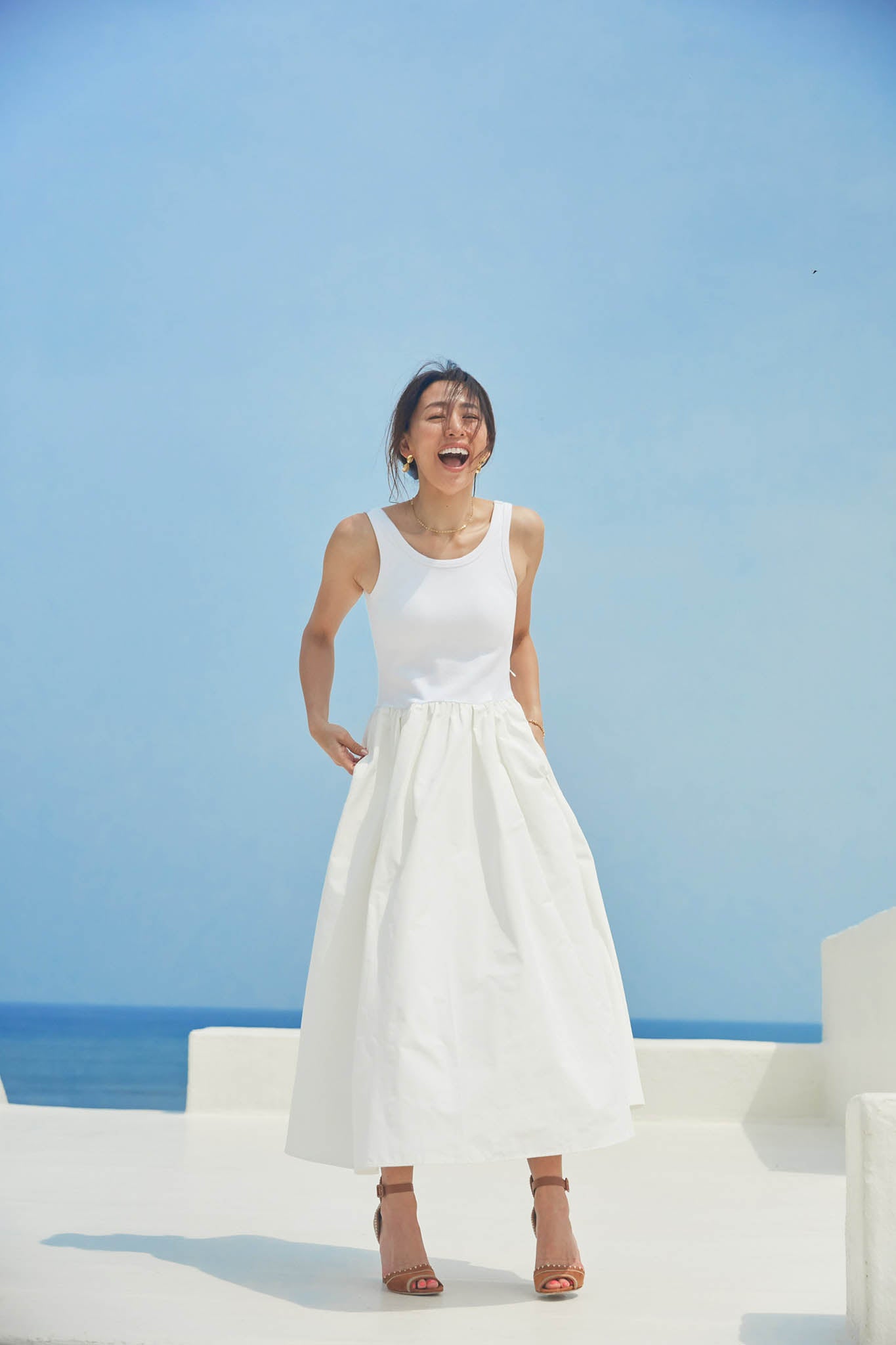 撥水DOCKING SUMMER DRESS