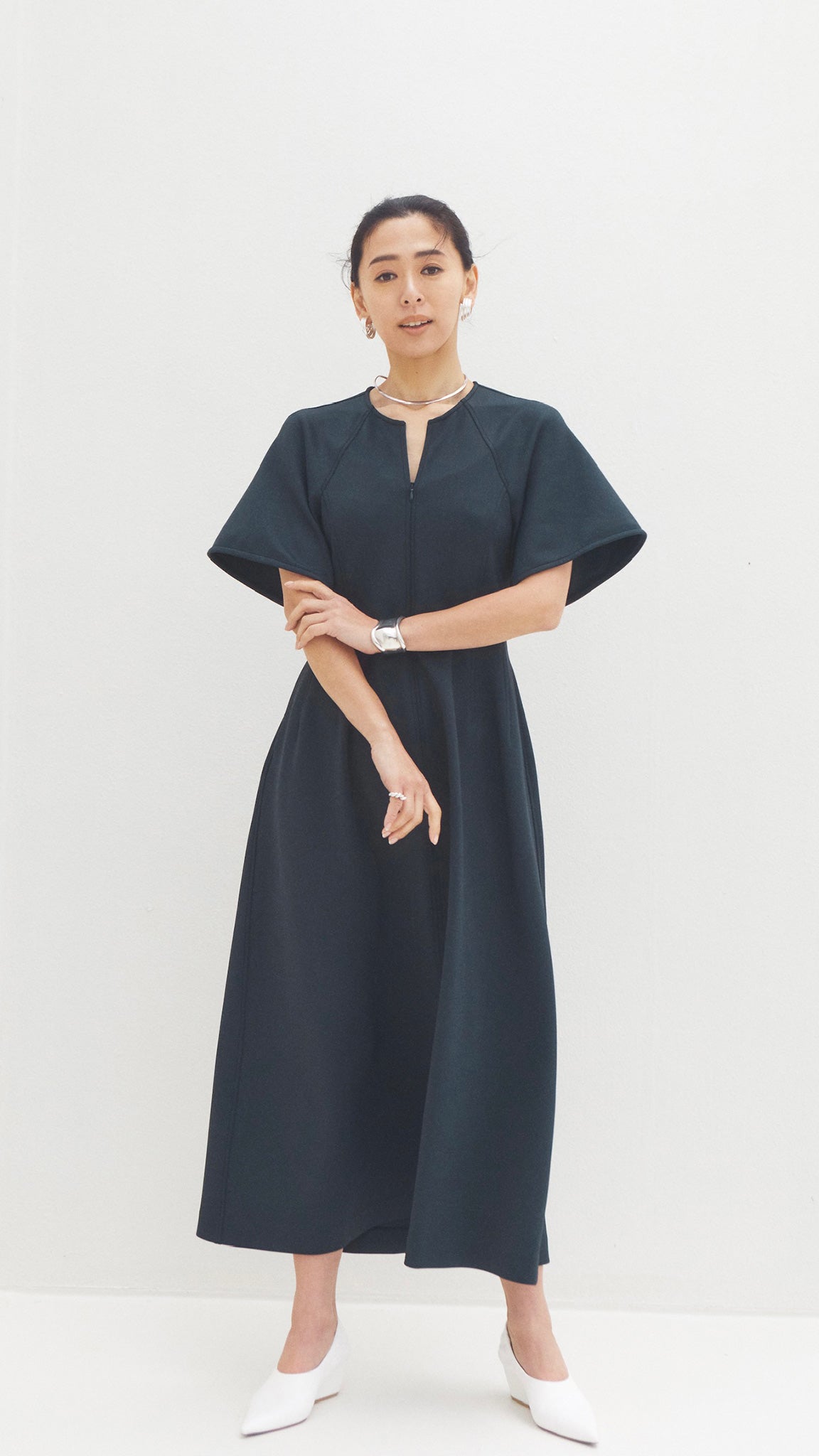 BUTTERFLY SLEEVE DRESS