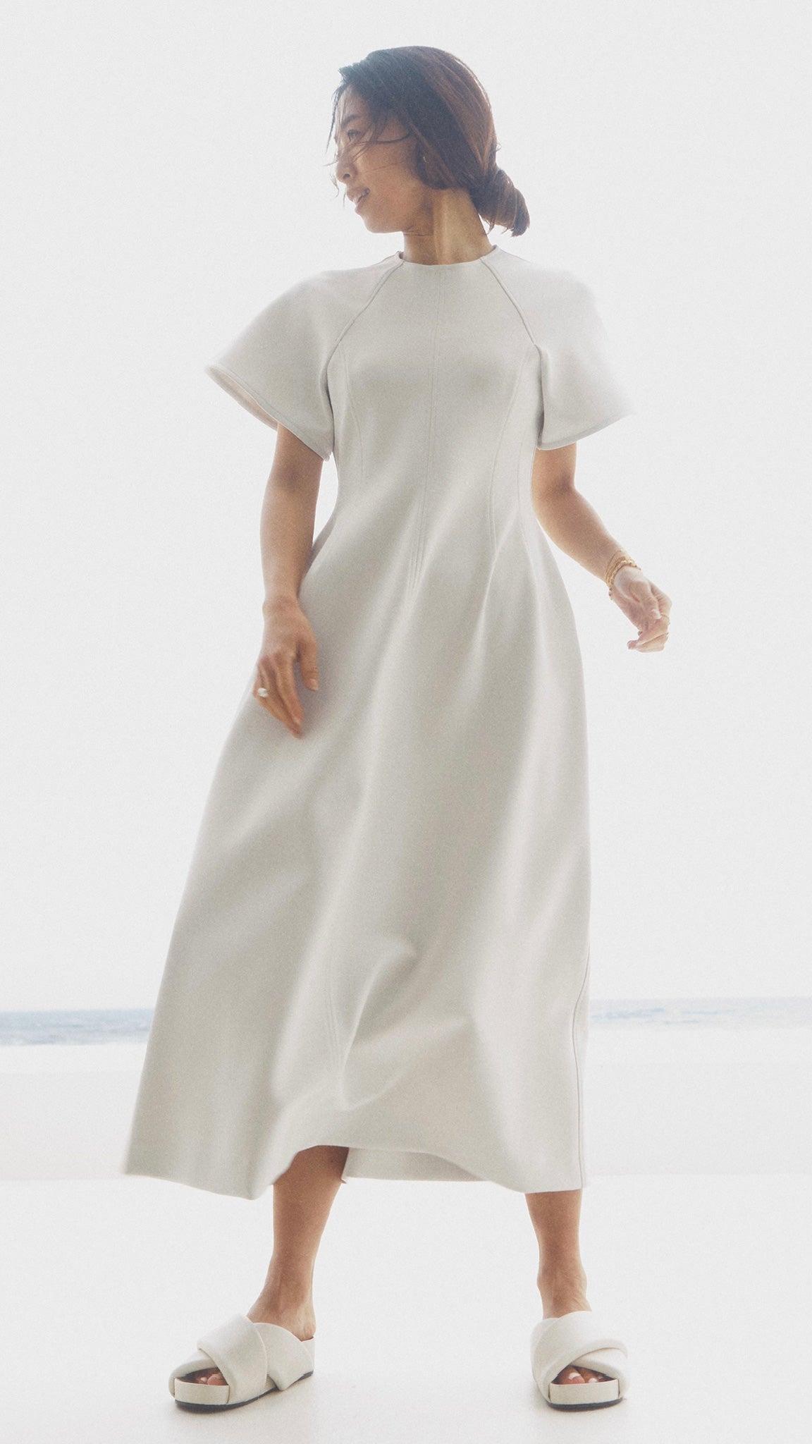 BUTTERFLY SLEEVE DRESS