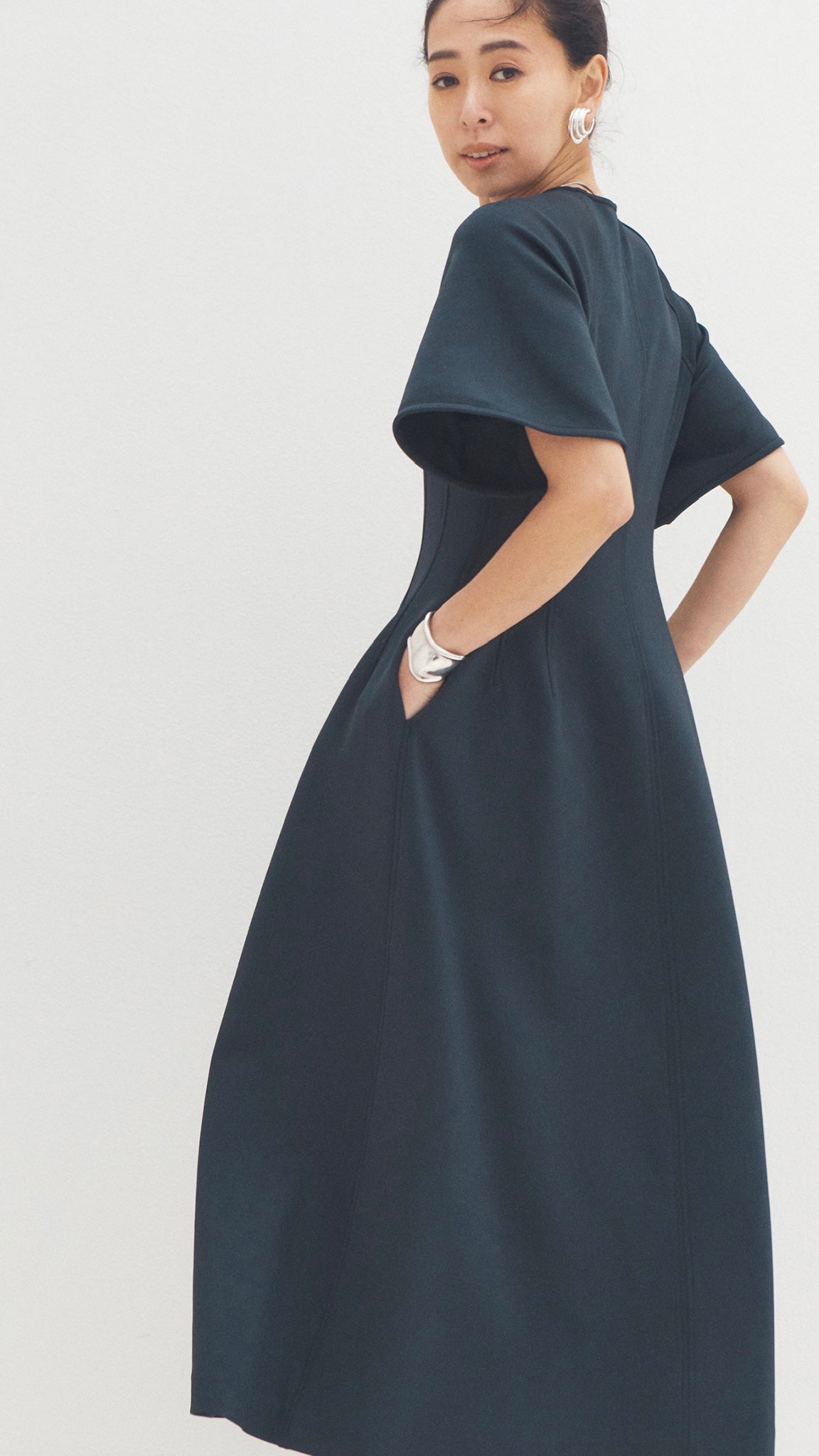 BUTTERFLY SLEEVE DRESS