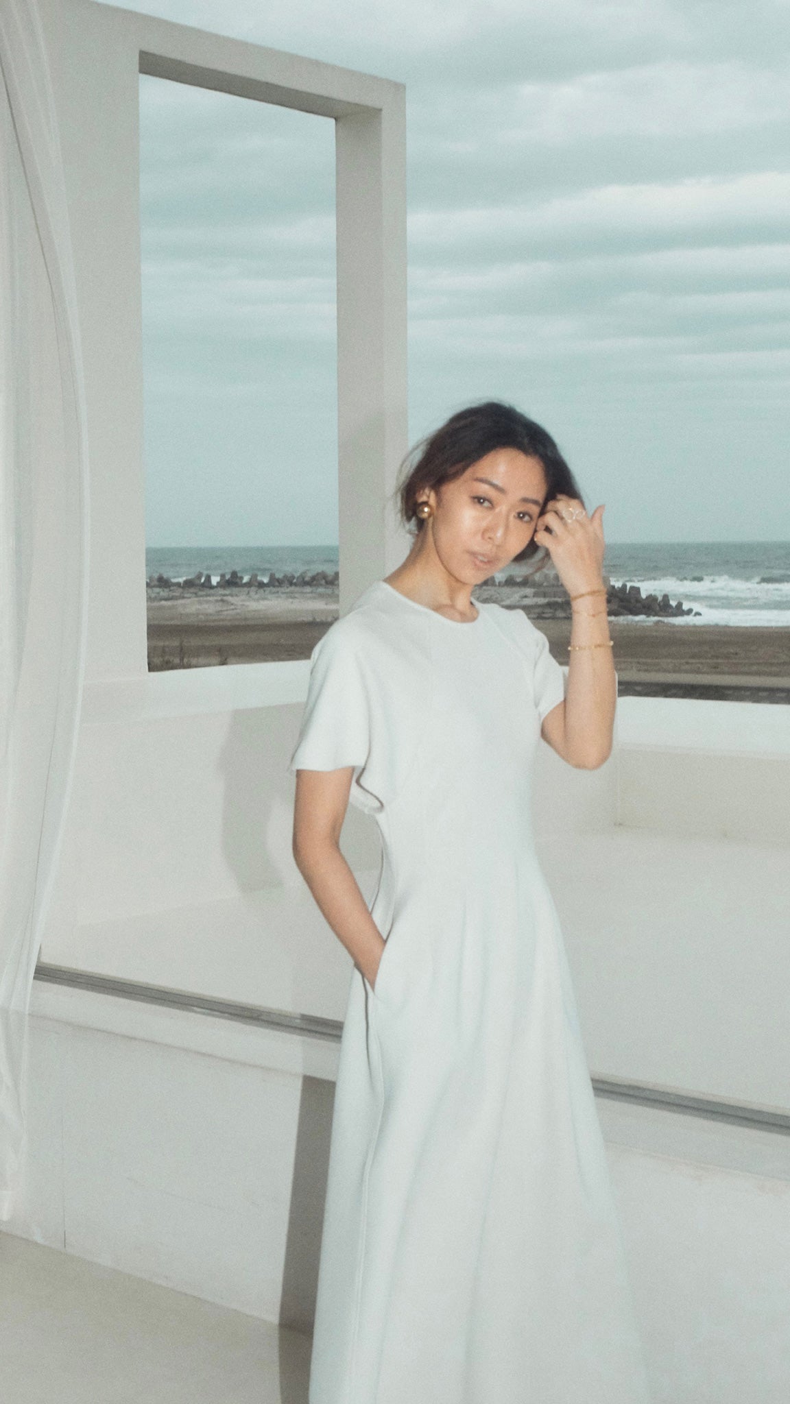 BUTTERFLY SLEEVE DRESS